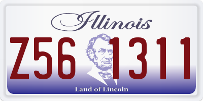 IL license plate Z561311