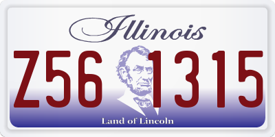 IL license plate Z561315