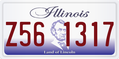 IL license plate Z561317