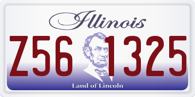 IL license plate Z561325