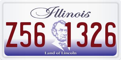 IL license plate Z561326
