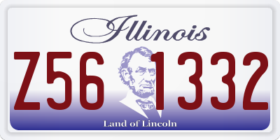IL license plate Z561332