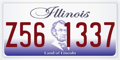 IL license plate Z561337