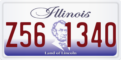 IL license plate Z561340