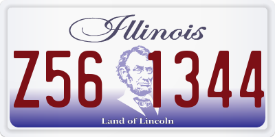 IL license plate Z561344