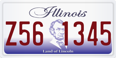 IL license plate Z561345