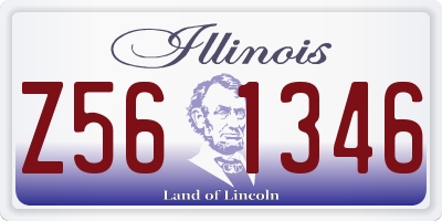 IL license plate Z561346