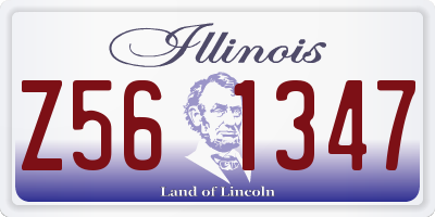 IL license plate Z561347