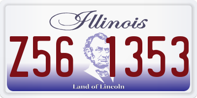IL license plate Z561353