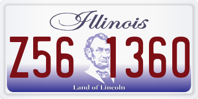 IL license plate Z561360