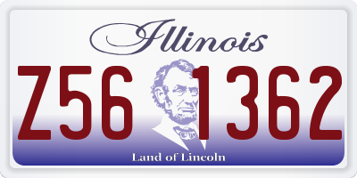 IL license plate Z561362