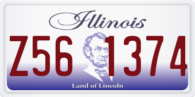 IL license plate Z561374