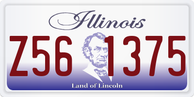 IL license plate Z561375