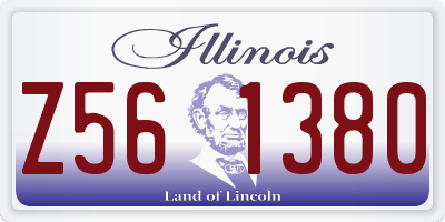IL license plate Z561380