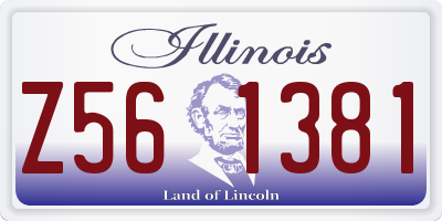 IL license plate Z561381
