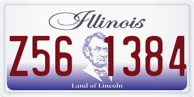 IL license plate Z561384