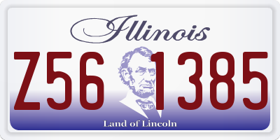 IL license plate Z561385