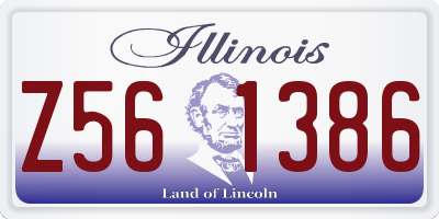 IL license plate Z561386