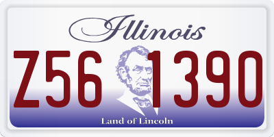 IL license plate Z561390