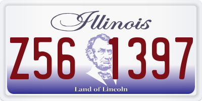 IL license plate Z561397