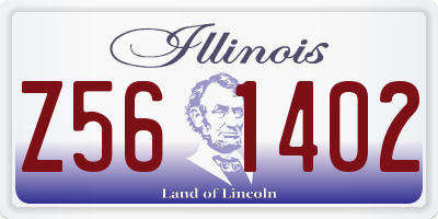 IL license plate Z561402