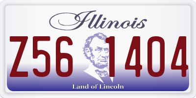 IL license plate Z561404