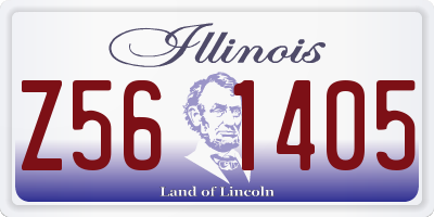IL license plate Z561405