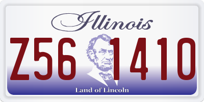 IL license plate Z561410