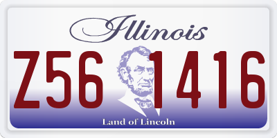 IL license plate Z561416