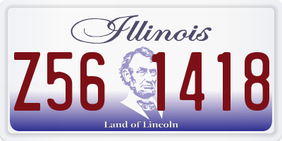 IL license plate Z561418