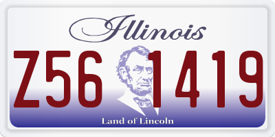 IL license plate Z561419