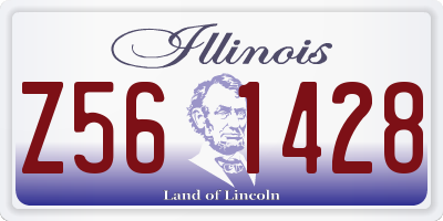 IL license plate Z561428