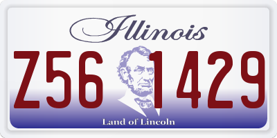 IL license plate Z561429