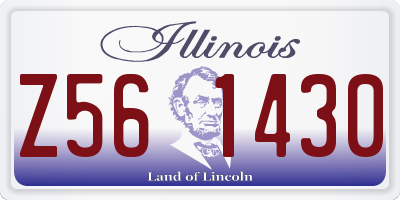 IL license plate Z561430