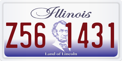 IL license plate Z561431