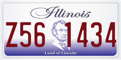 IL license plate Z561434
