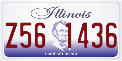 IL license plate Z561436