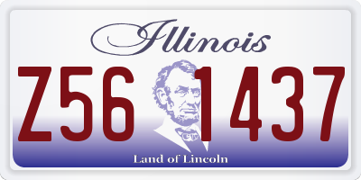 IL license plate Z561437