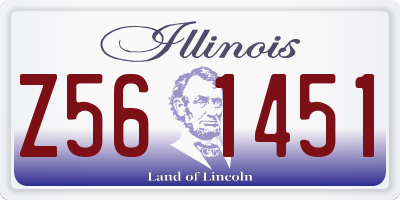 IL license plate Z561451