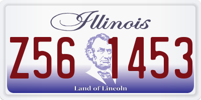IL license plate Z561453