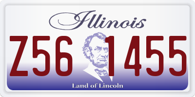 IL license plate Z561455