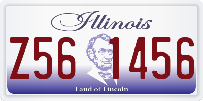 IL license plate Z561456