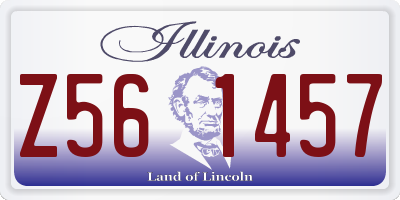 IL license plate Z561457