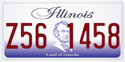 IL license plate Z561458