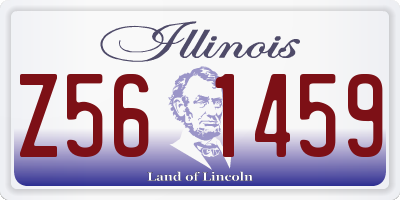 IL license plate Z561459