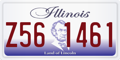 IL license plate Z561461
