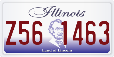 IL license plate Z561463