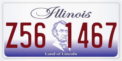 IL license plate Z561467