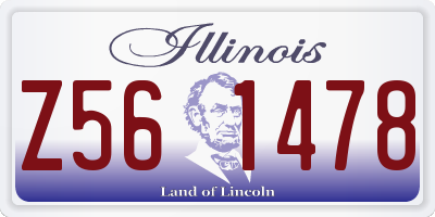 IL license plate Z561478
