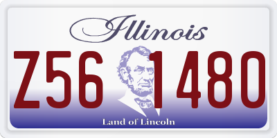 IL license plate Z561480